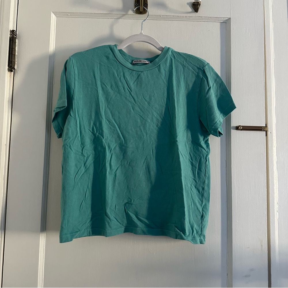 Agolde turquoise T shirt